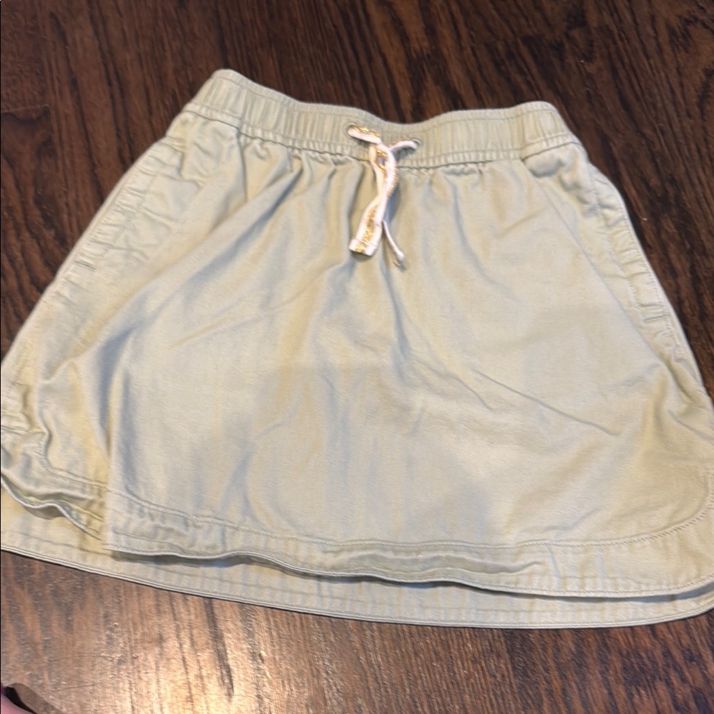 Crewcuts green canvas skirt